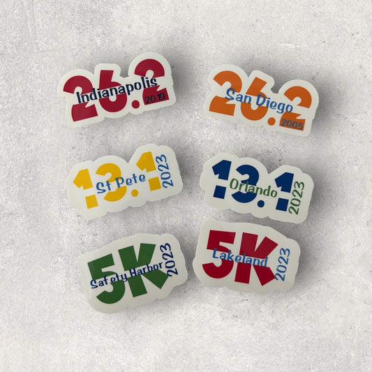 Personalized Race Sticker