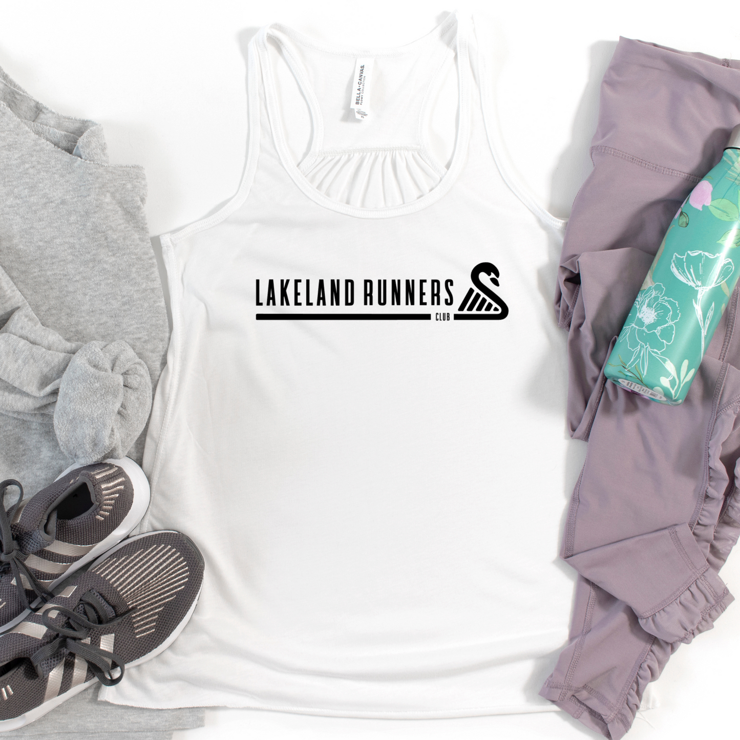 Lakeland Runners Club Flowy Racerback Tank