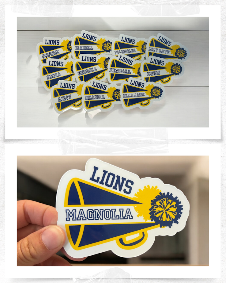 Cheer Sticker | Personalized
