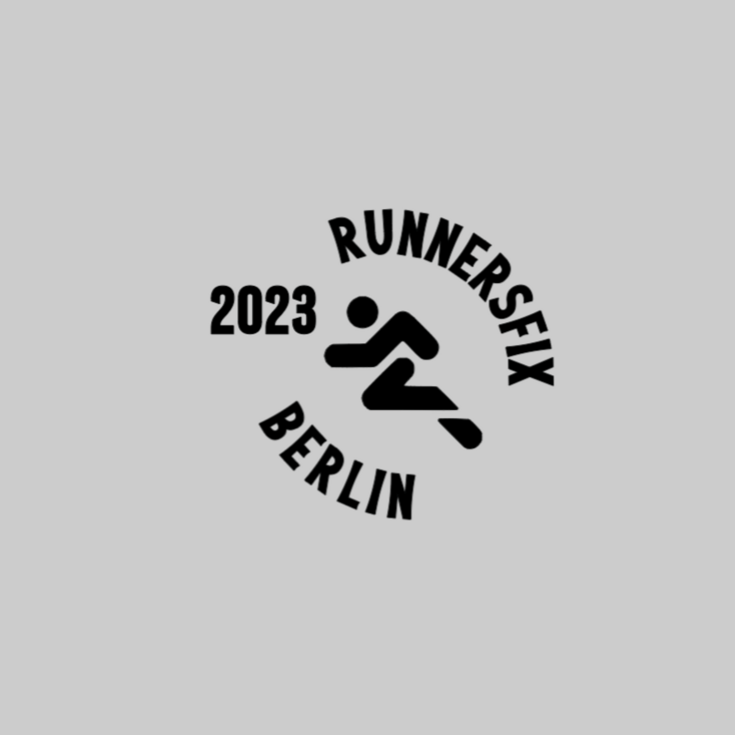 Runnersfix Berlin Circle Iron On Decal 3.5 x 3.5 Inches