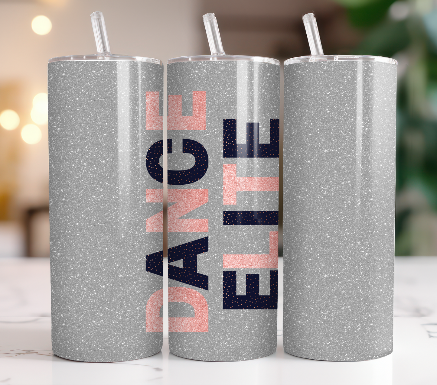 Silver Dance Elite Personalized Tumbler