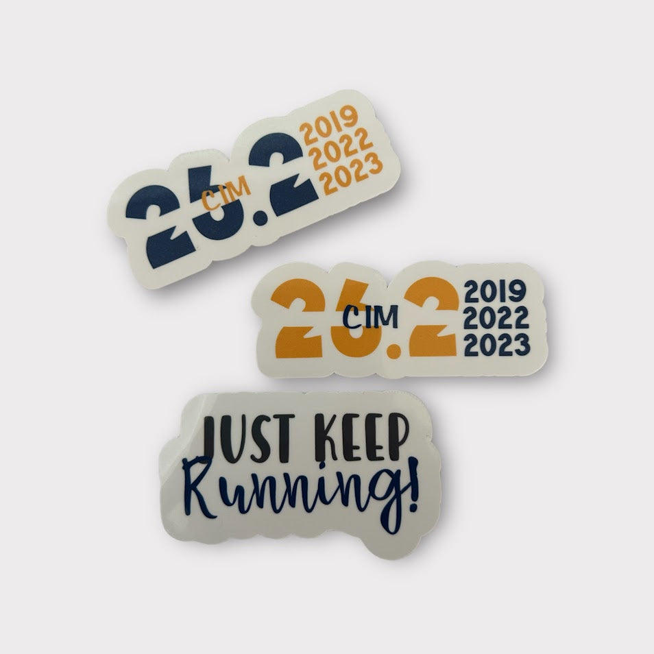 Personalized Race Sticker