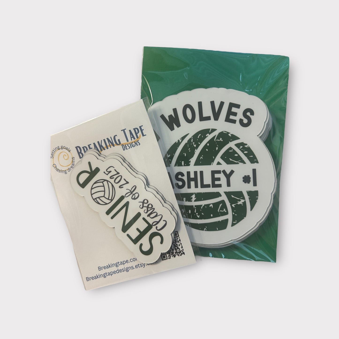 Personalized Volleyball Magnet or Sticker