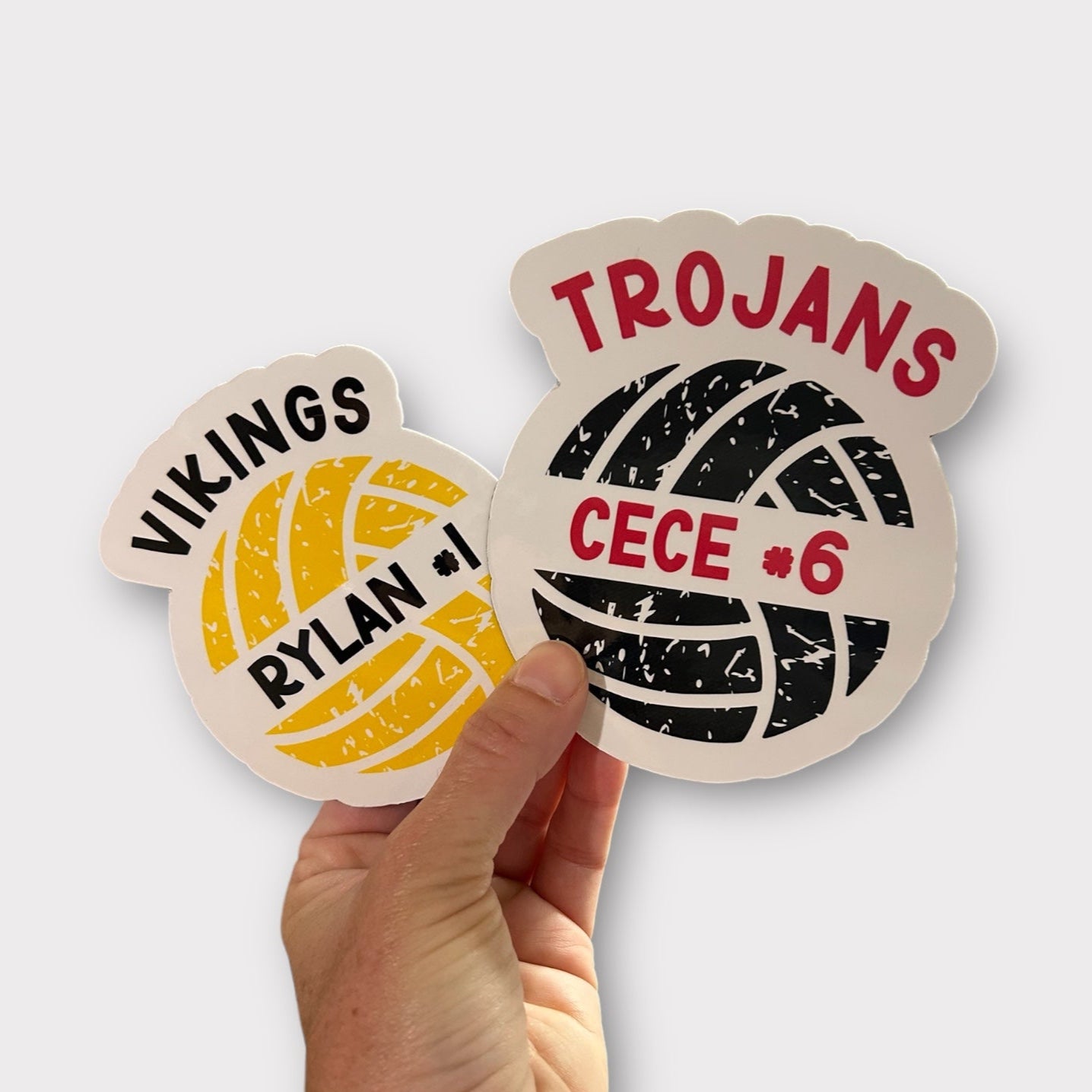 Personalized Volleyball Magnet or Sticker