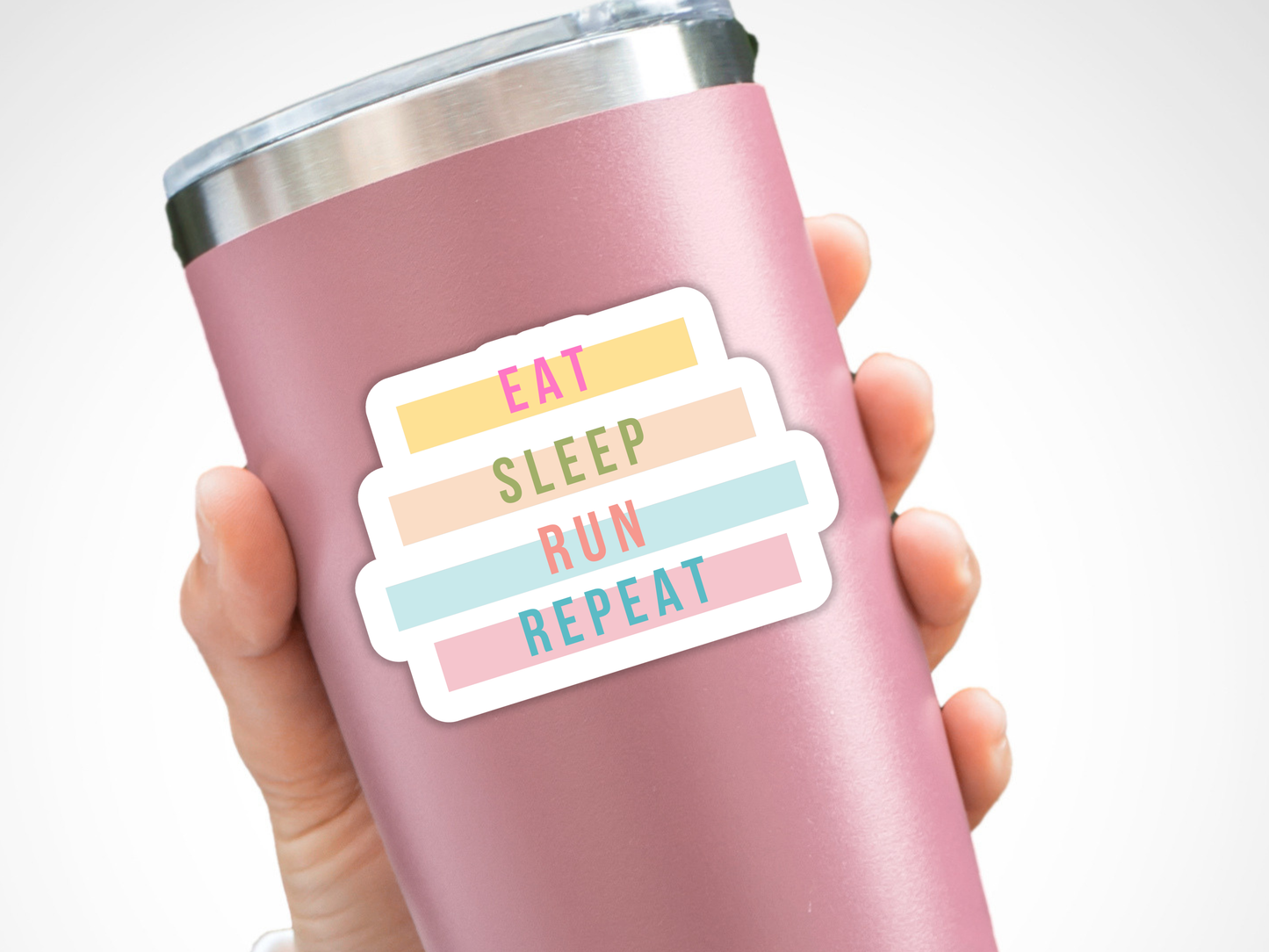 Running Sticker or Magnet - Eat, Sleep, Run, Repeat