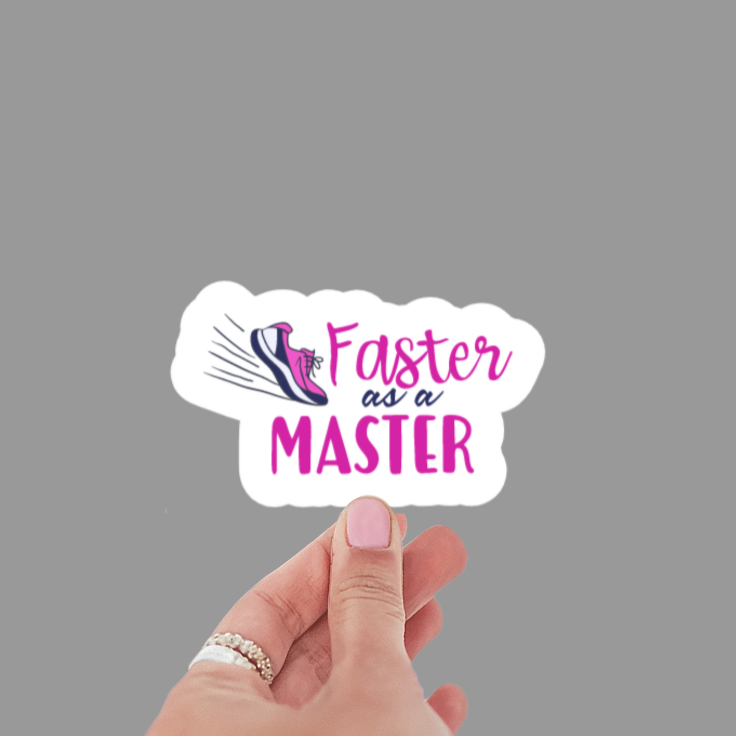 Faster as a Master Sticker