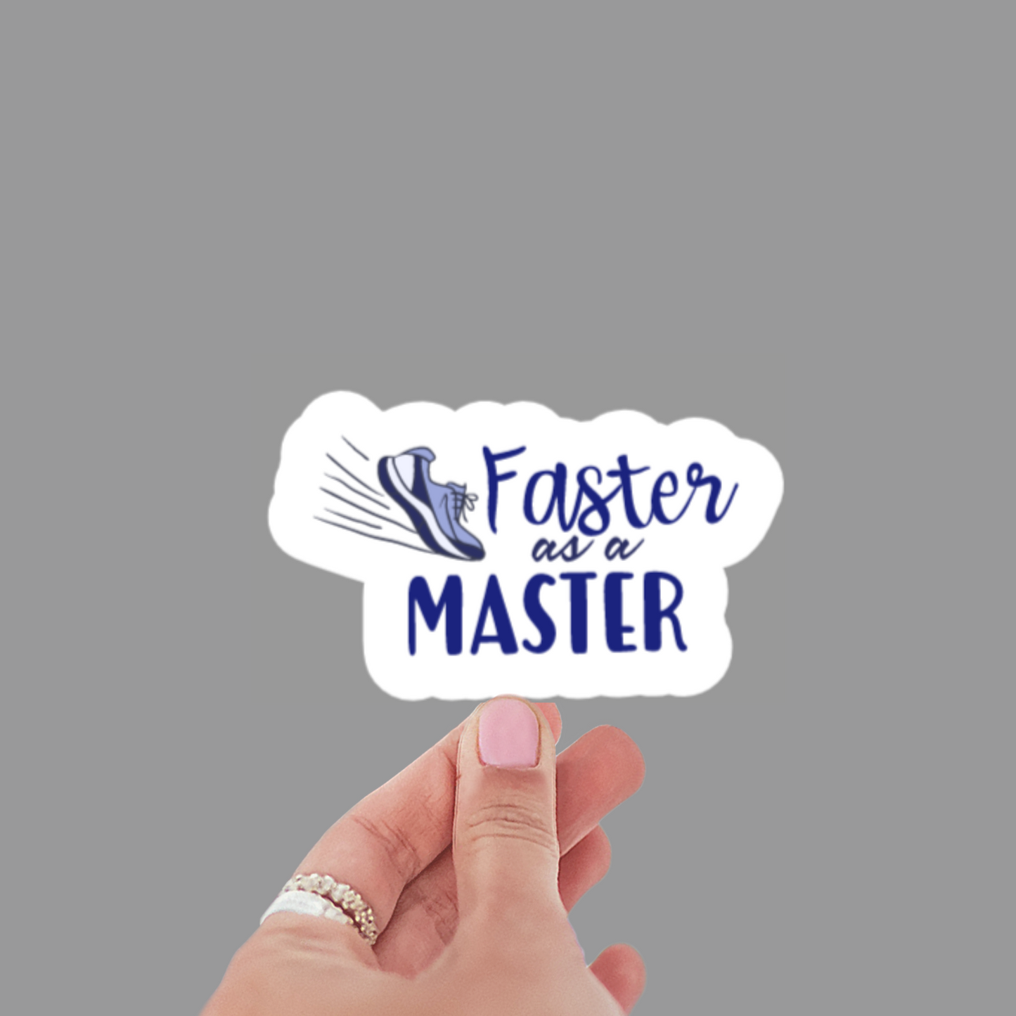 Faster as a Master Sticker