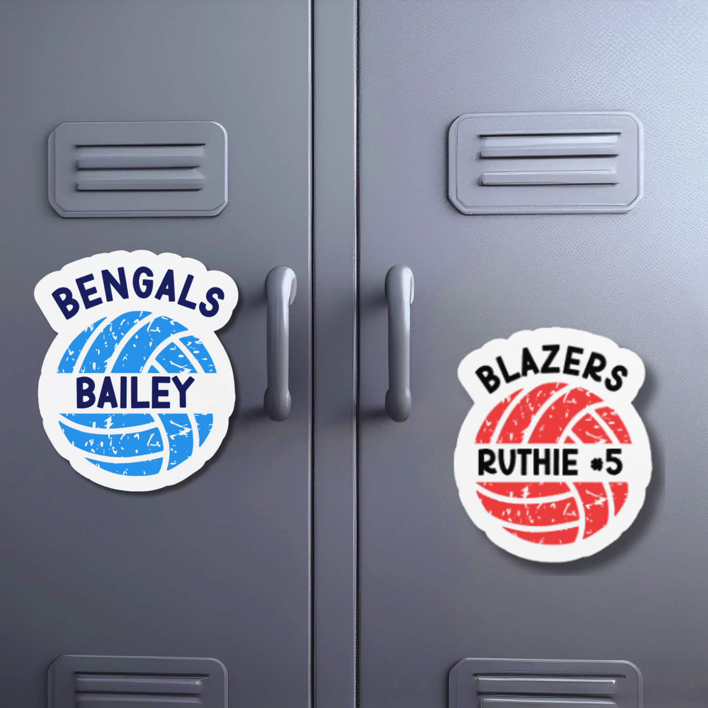 Personalized Volleyball Magnet or Sticker