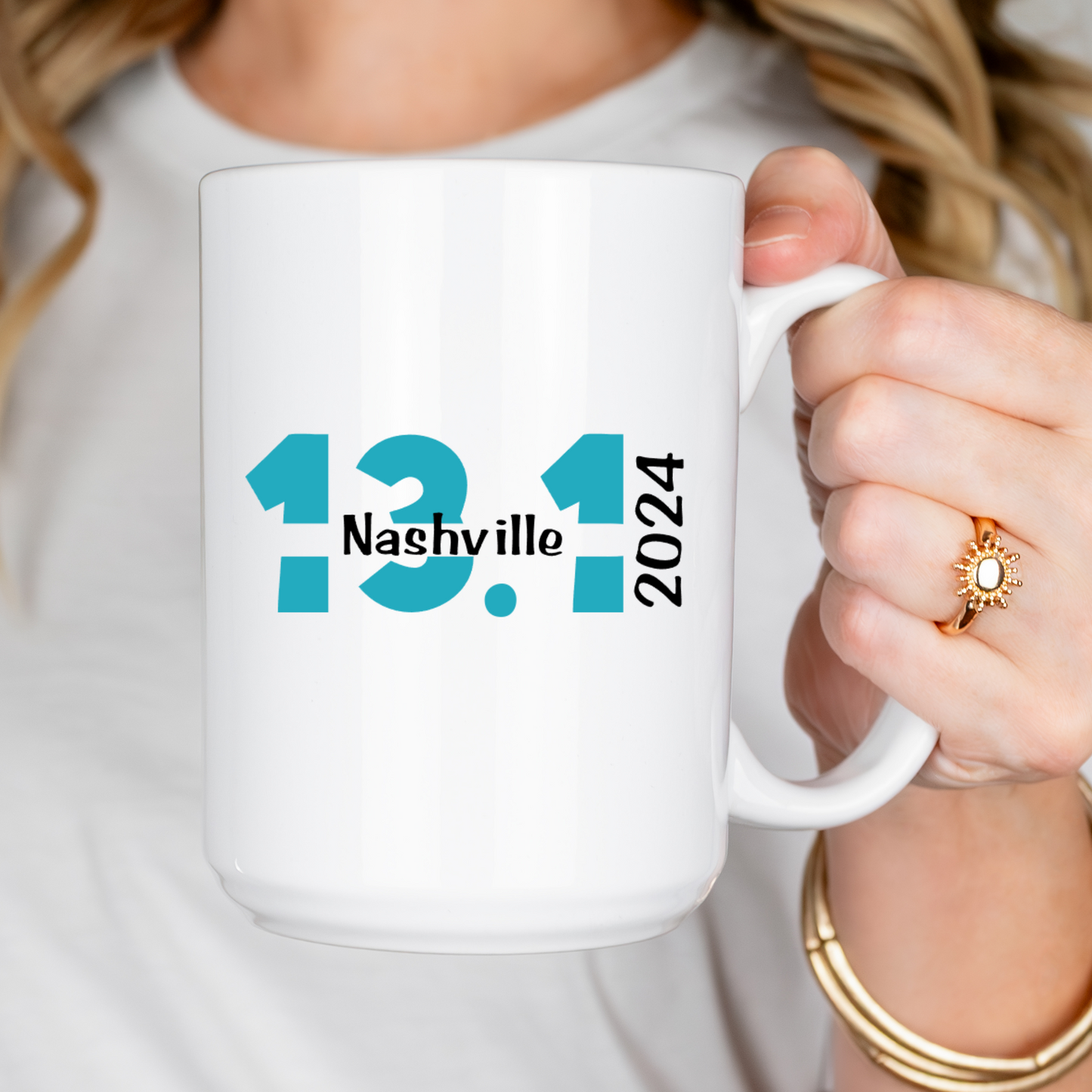 Personalized Race Day Mug – Custom Distance, Race Name & Year