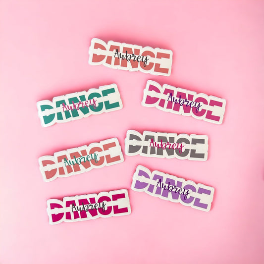 Personalized Dance sticker with Name | Custom Dance stickers | Dancer custom decal | Dance water bottle sticker | Dancer gift | Recital gift