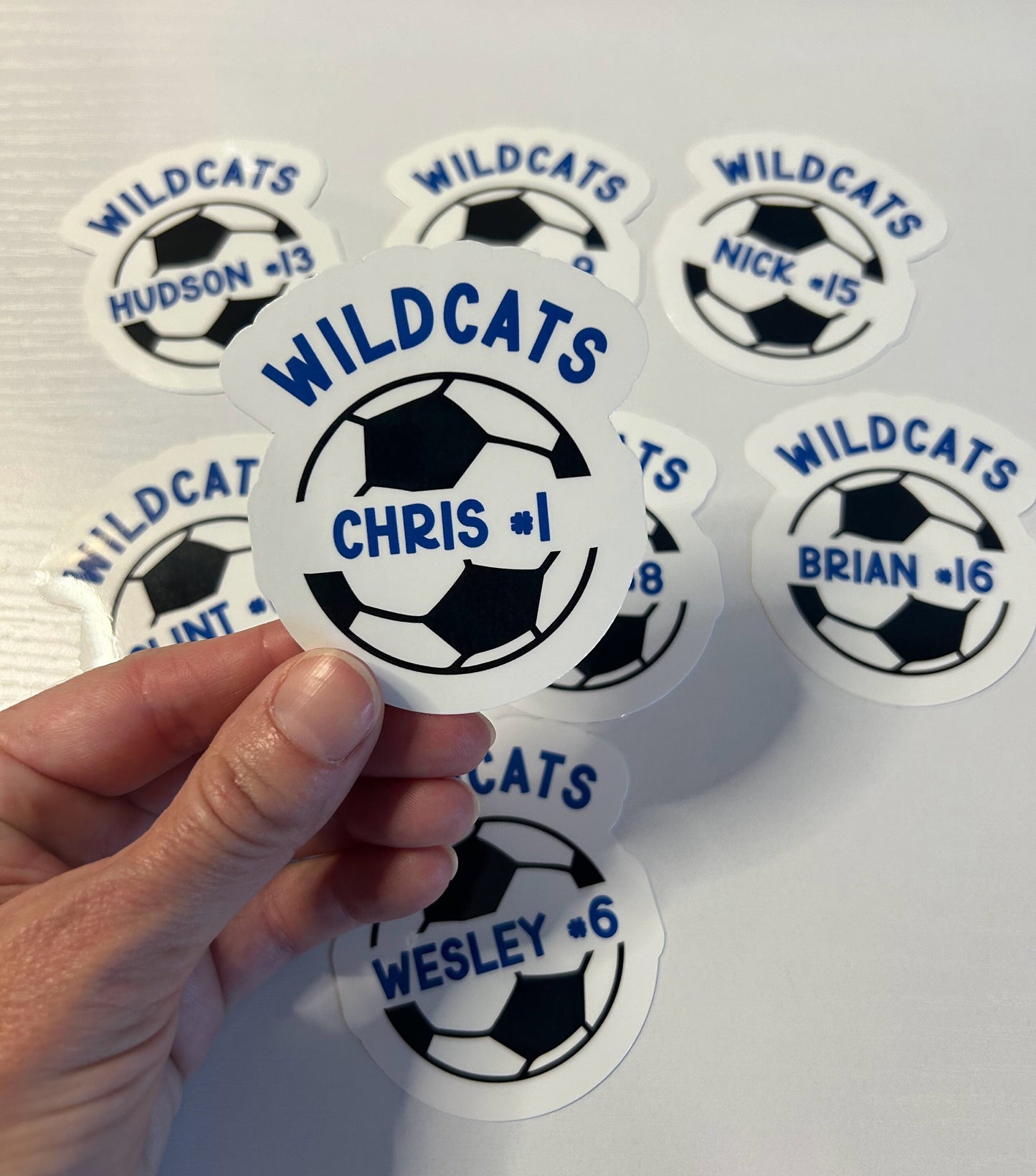 Personalized Soccer Team Stickers