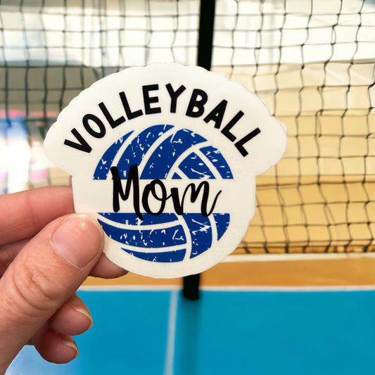 Custom Volleyball Mom Sticker or Magnet | Team Mom sticker or magnet | Gift for volleyball Mom