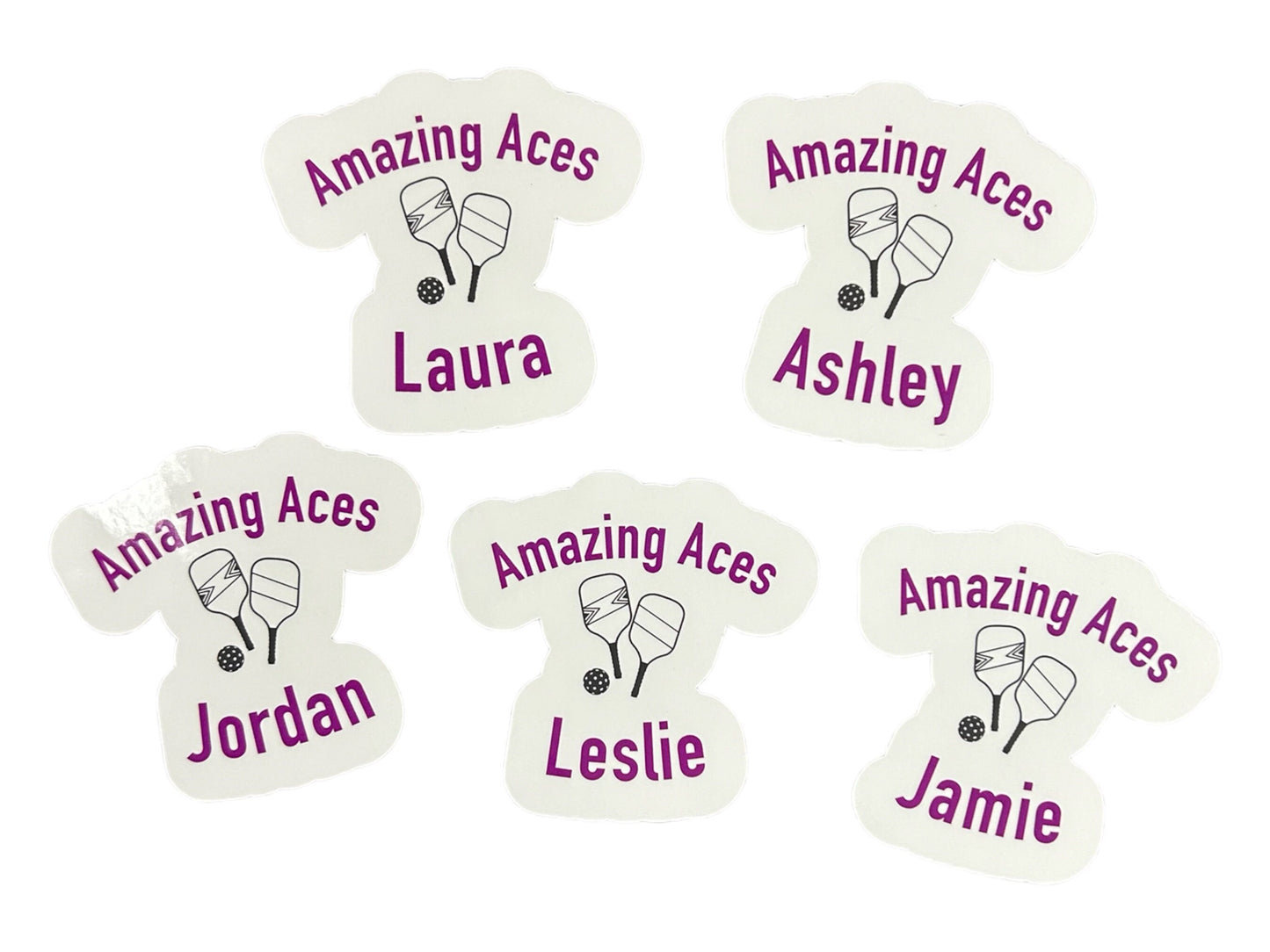 Personalized Pickleball stickers