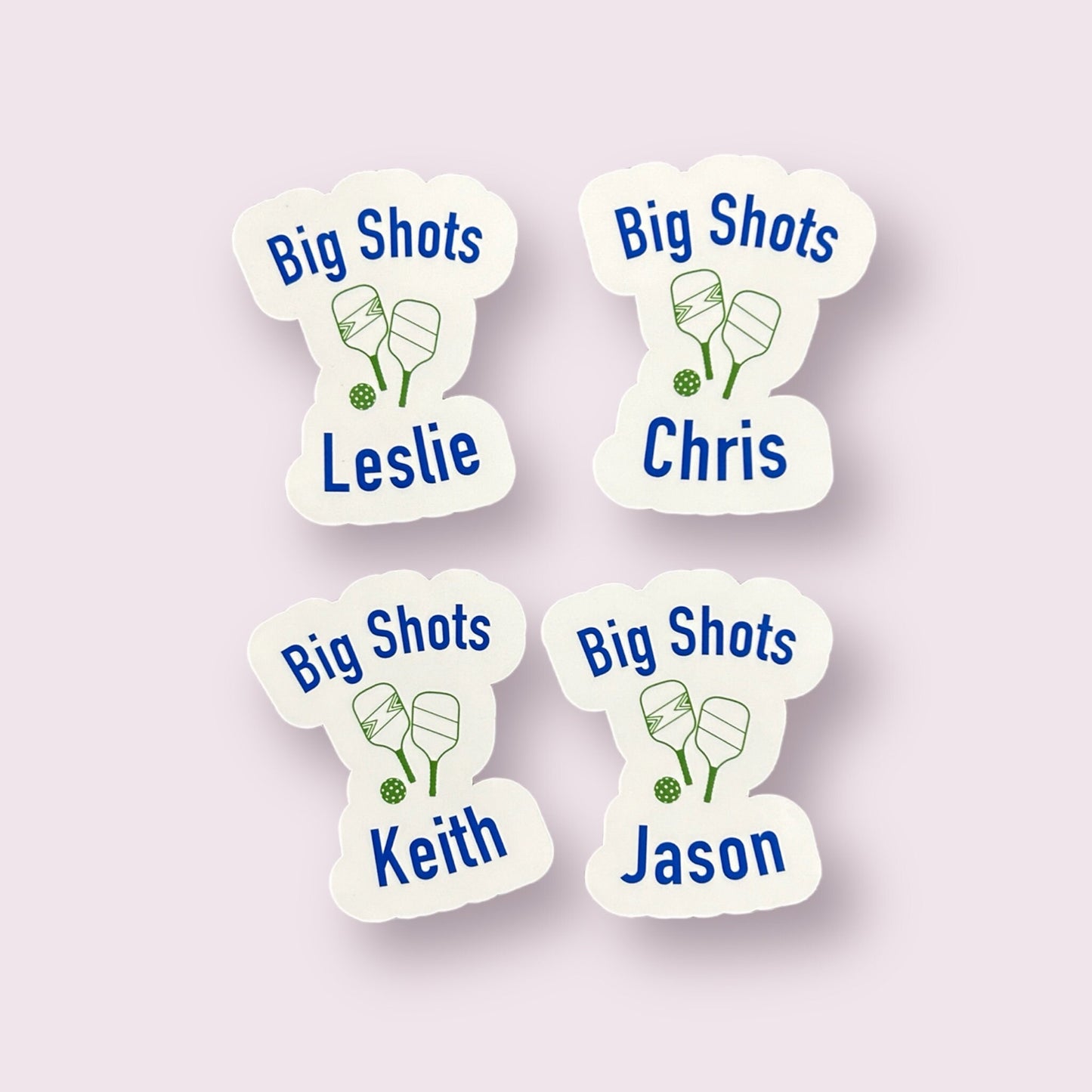 Personalized Pickleball stickers
