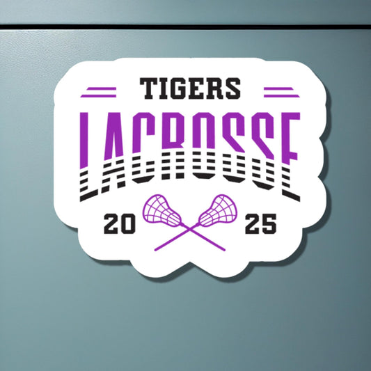 Personalized Lacrosse Magnet | Senior Night Keepsake | Custom Name & Year | High School Team Locker Decor | Lacrosse Team Spirit Gift