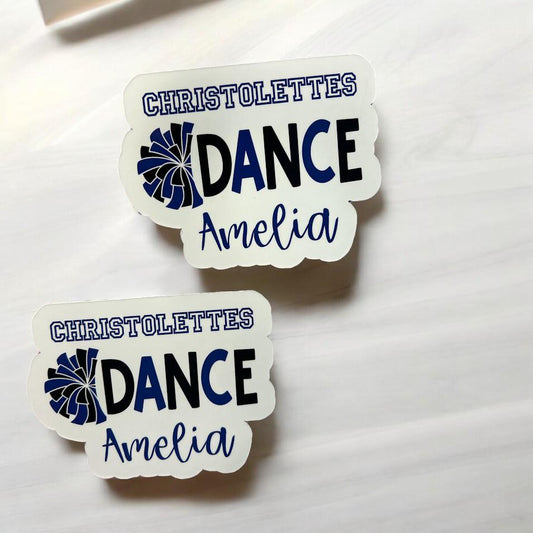 Personalized Dance Magnet or Sticker | Custom Dance magnet for car or locker | Dance team gift | recital gift for dancers | Dance team