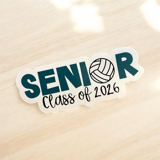 Senior Volleyball Magnet | Custom Name & Number Magnet | Personalized Locker Decor | Senior Night Gift for Players | Volleyball Senior Night
