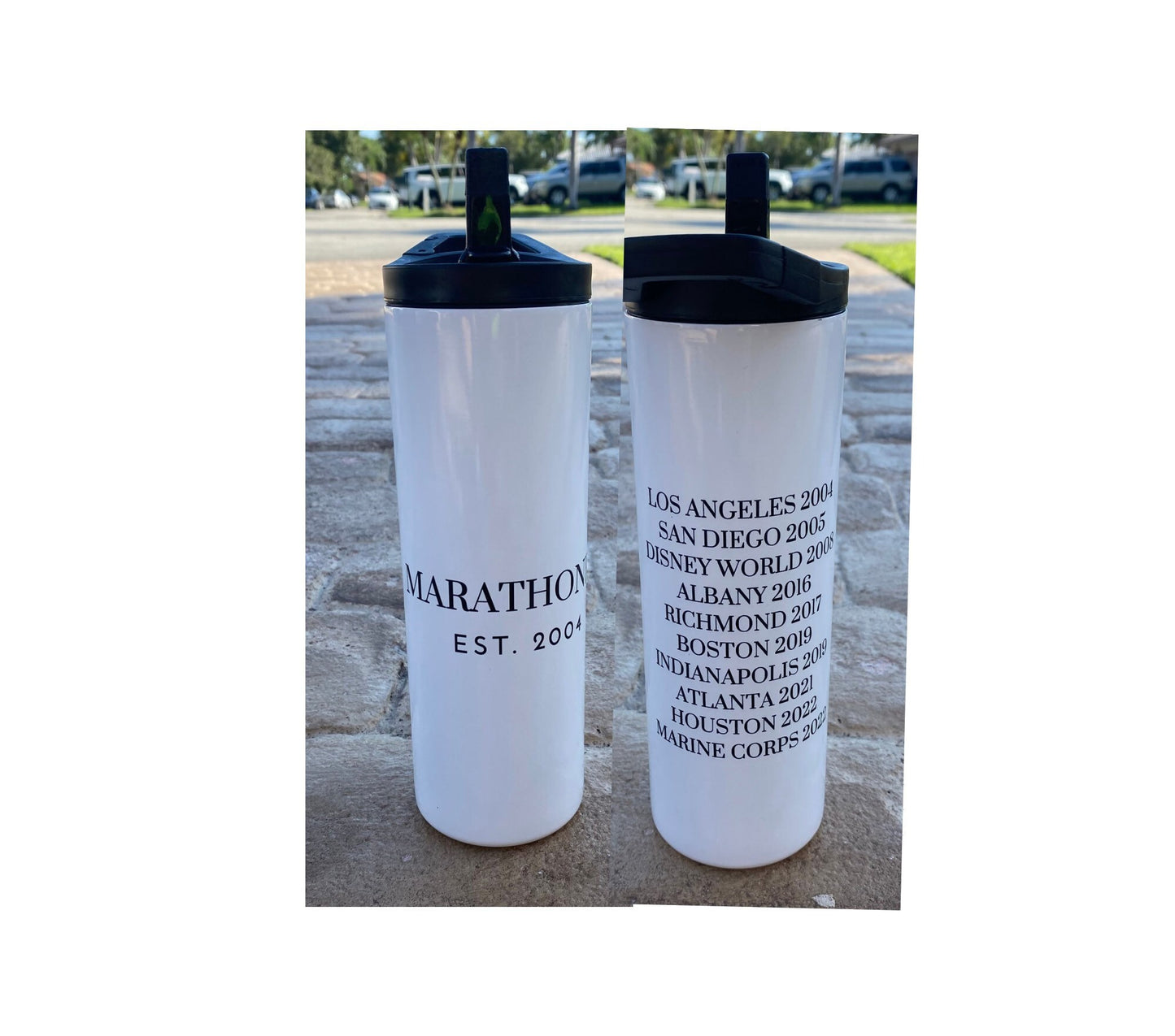 Marathoner EST Personalized Tumbler