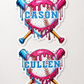 Baseball Drip Sticker | Personalized