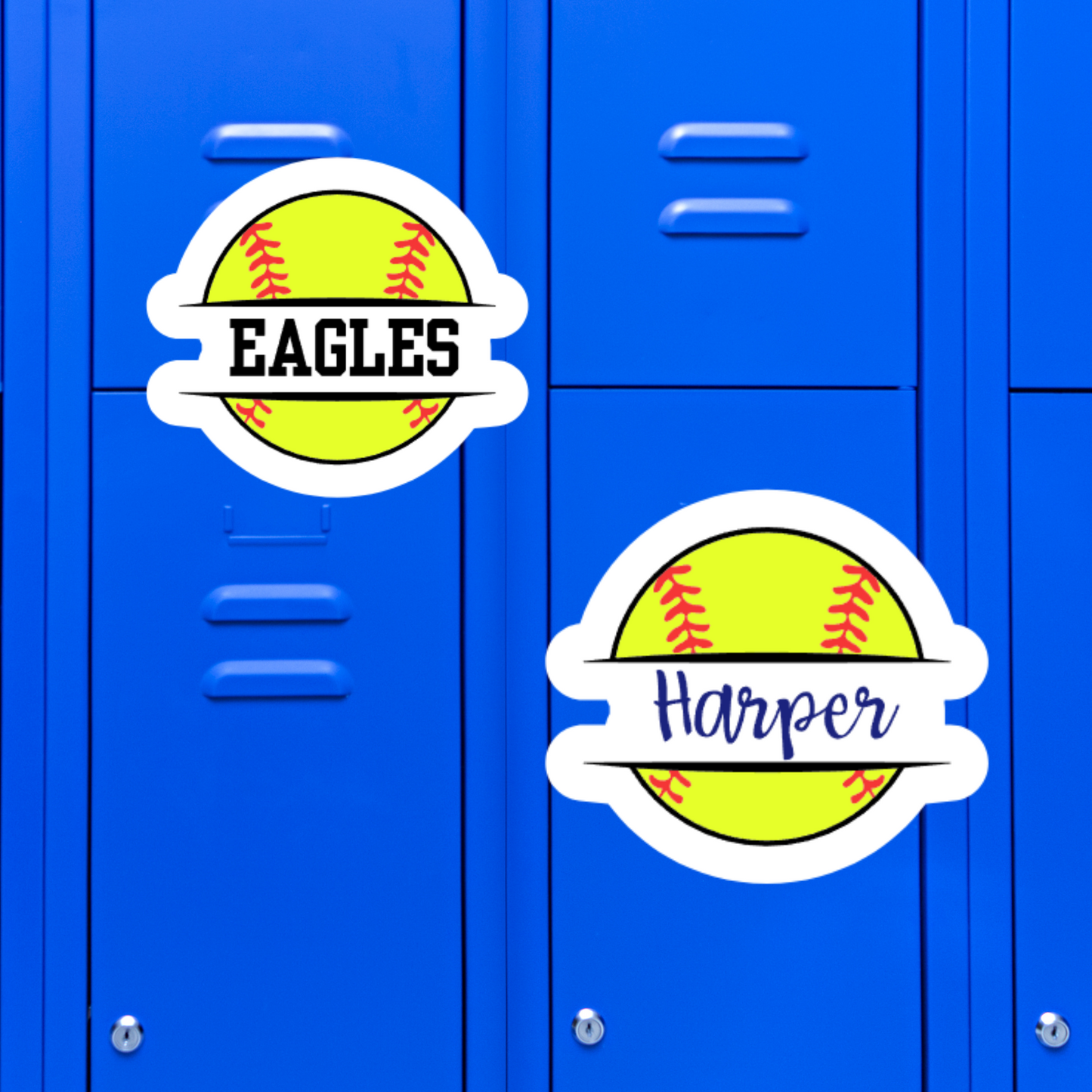 Personalized Softball Locker Magnets (Copy)