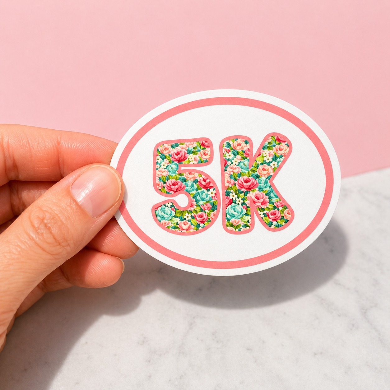5K Running Sticker or Magnet