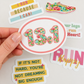 13.1 Running Sticker or Magnet
