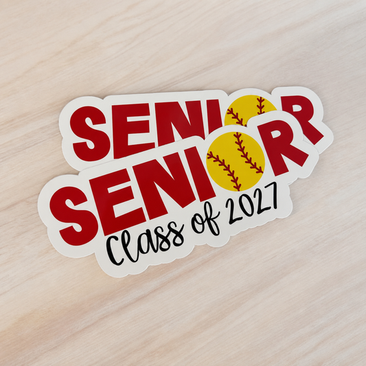 Senior Softball Magnet | Personalized