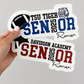 Senior Football Magnet | Personalized