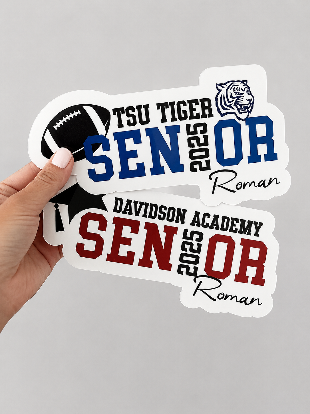 Senior Football Magnet | Personalized