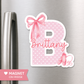 Personalized Dance Letter Magnet or Sticker