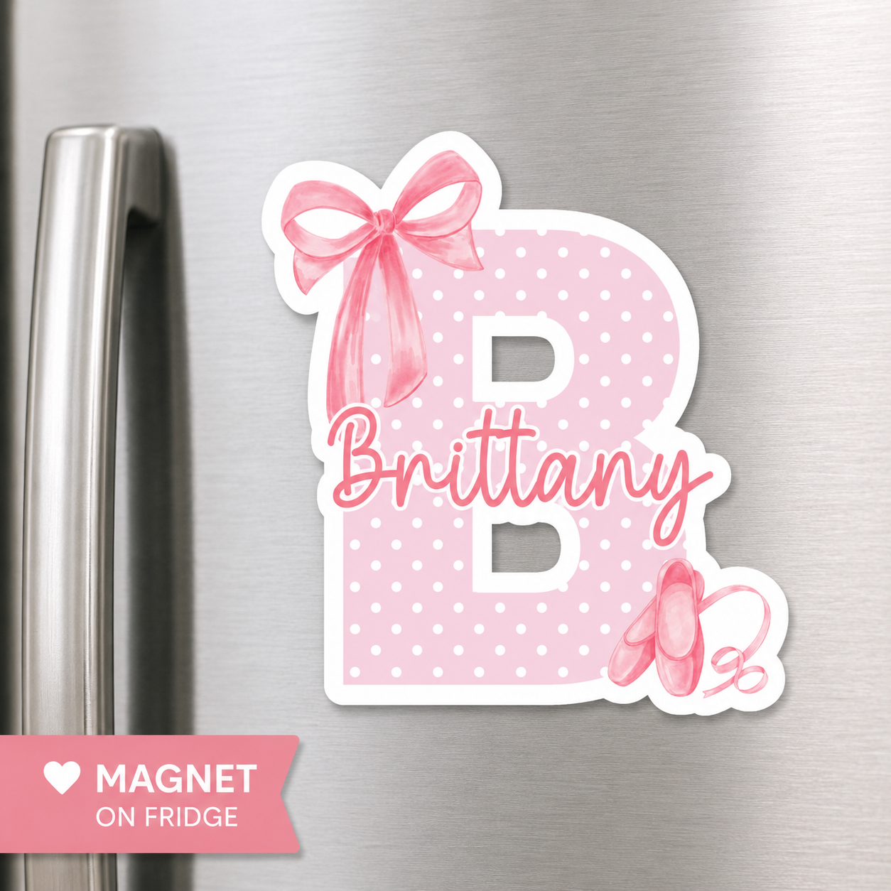 Personalized Dance Letter Magnet or Sticker
