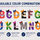Personalized Sports Letter Magnet or Sticker