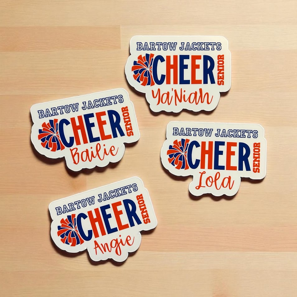 Cheer Sticker | Personalized