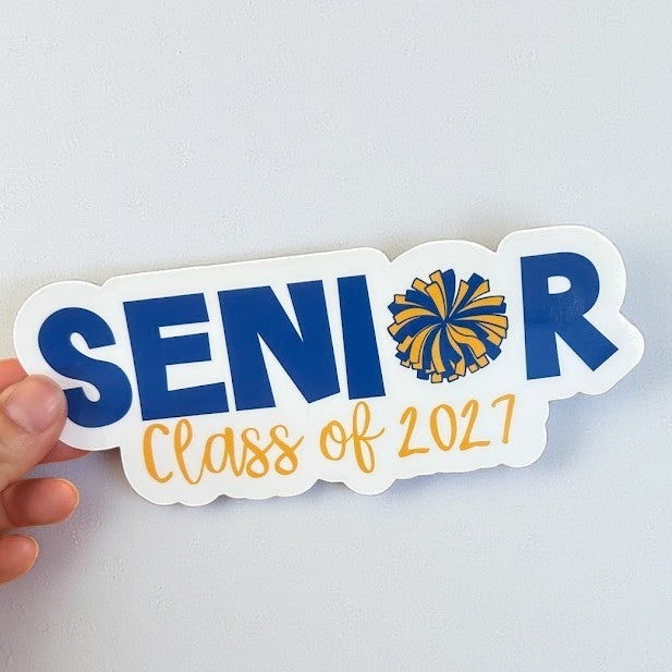 Cheer Senior Sticker | Personalized
