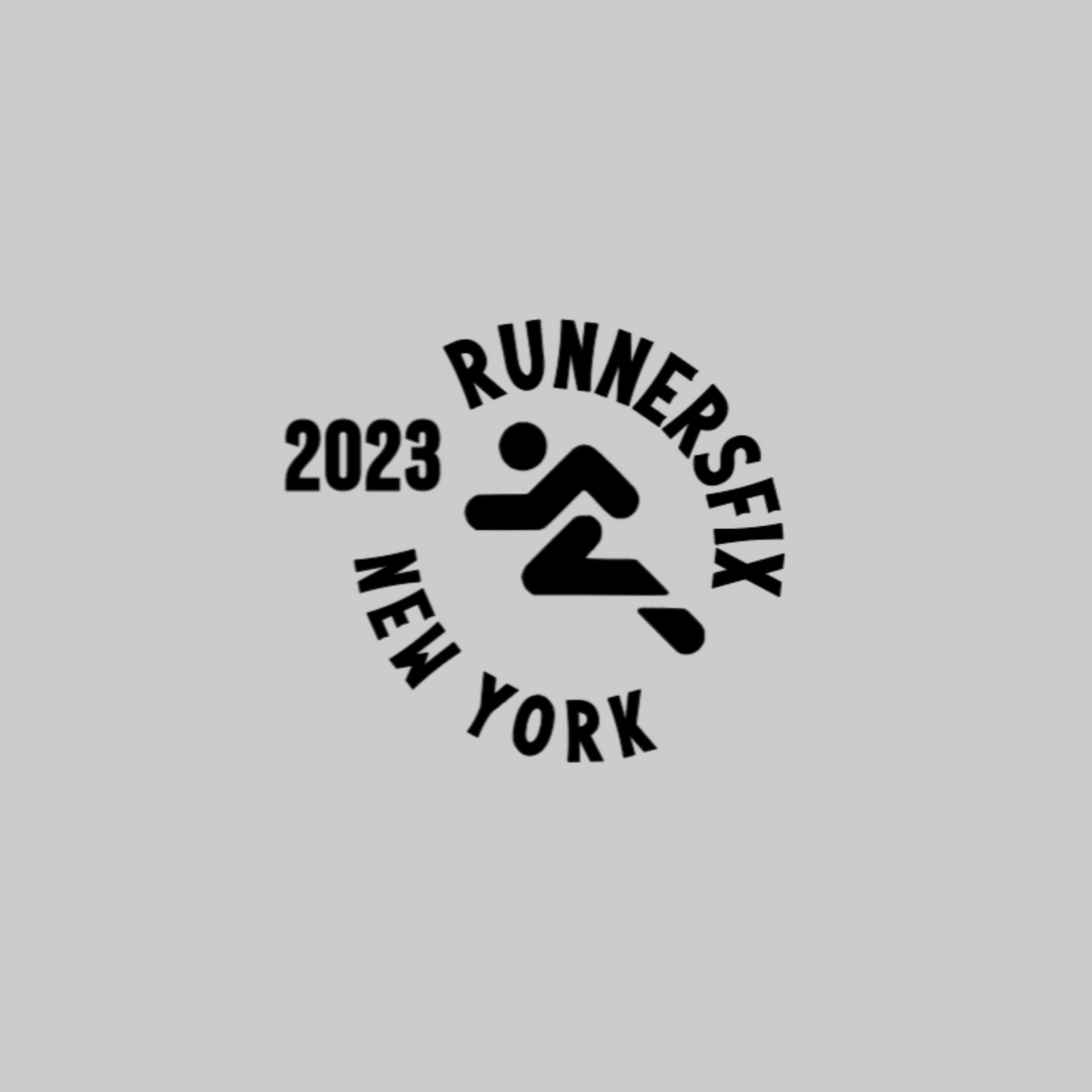 Runnersfix New York Circle Iron On Decal 3.5 x 3.5 Inches