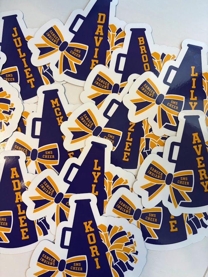 Cheer Sticker | Personalized