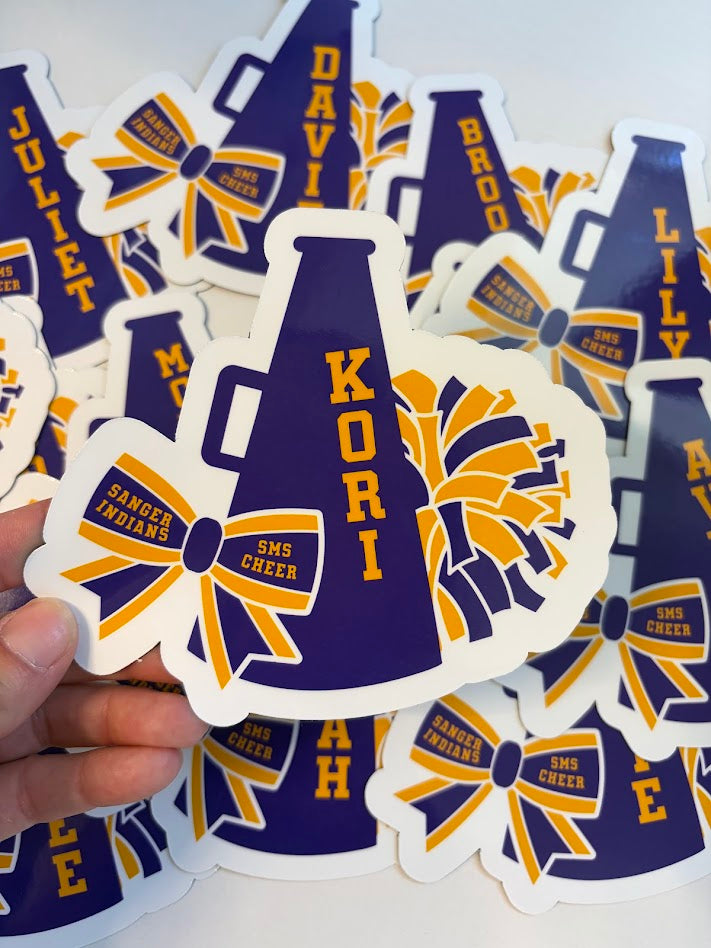 Cheer Sticker | Personalized