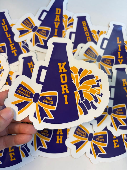 Cheer Sticker | Personalized