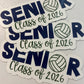 Senior Volleyball Magnet | Personalized