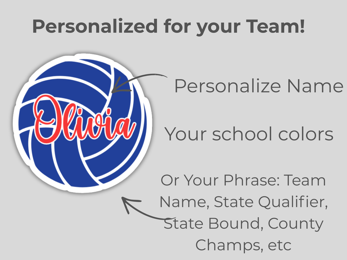 Volleyball Magnet | Personalized
