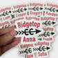 Cross Country Sticker | Personalized