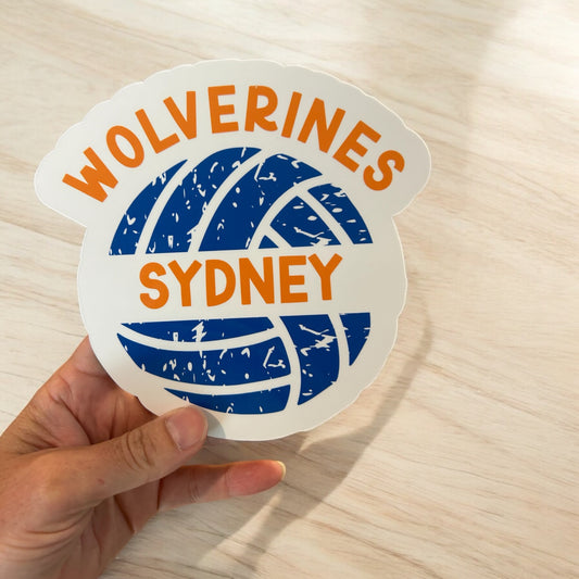 Personalized Volleyball Magnet or Sticker