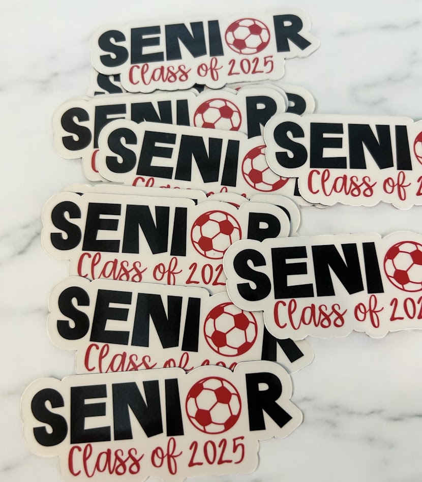 Senior Soccer Magnet | Personalized