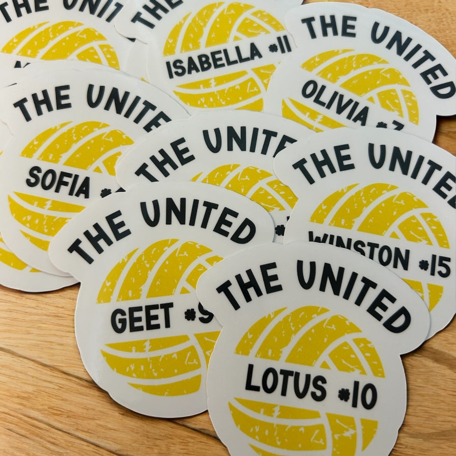 Volleyball Sticker | Personalized