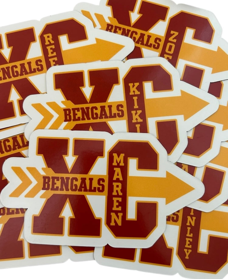 Cross Country Sticker | Personalized