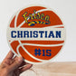 Baketball Sticker | Personalized