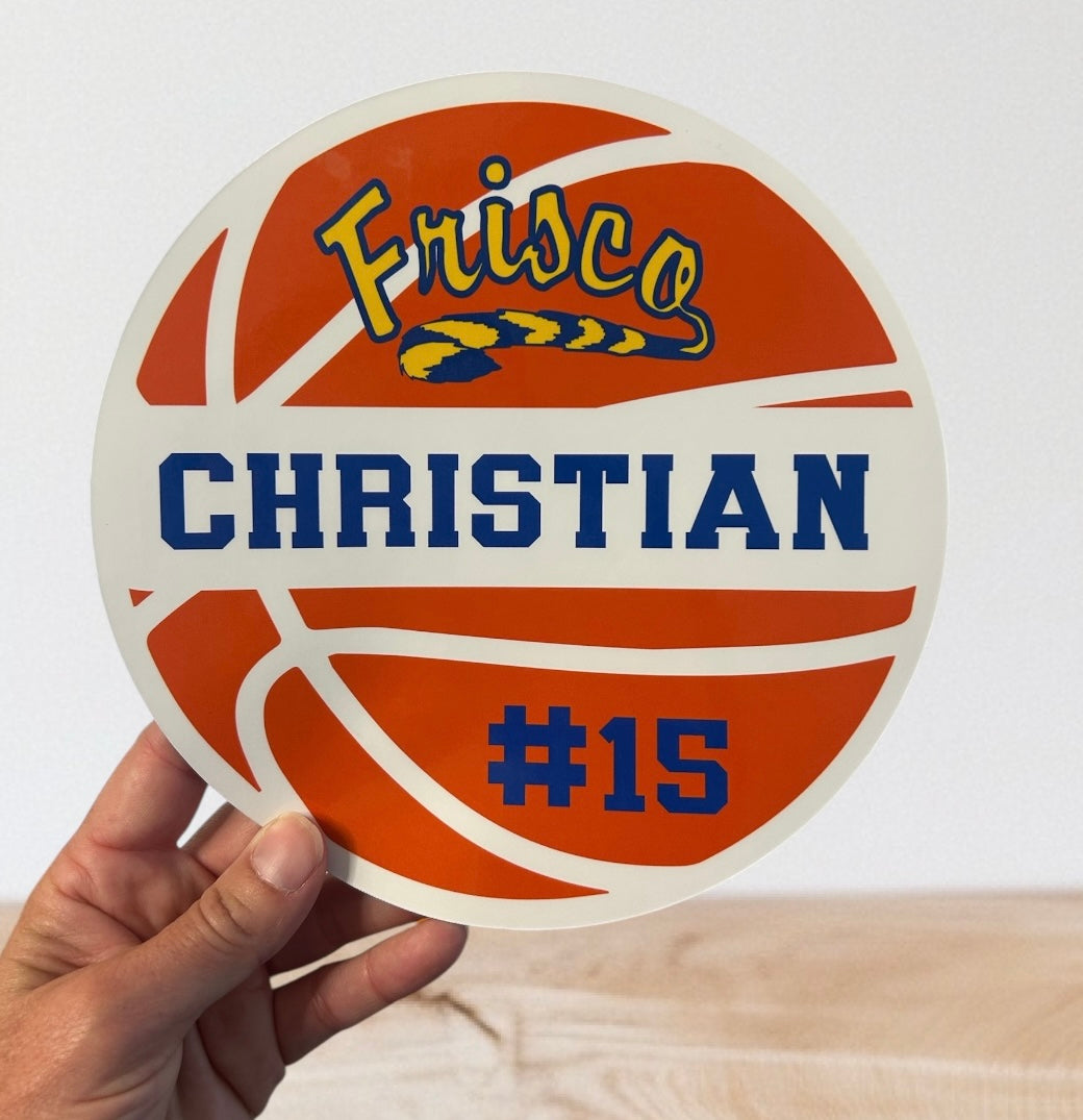 Baketball Sticker | Personalized
