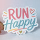 Running Sticker - Run Happy