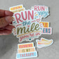 Running Sticker - Run Happy