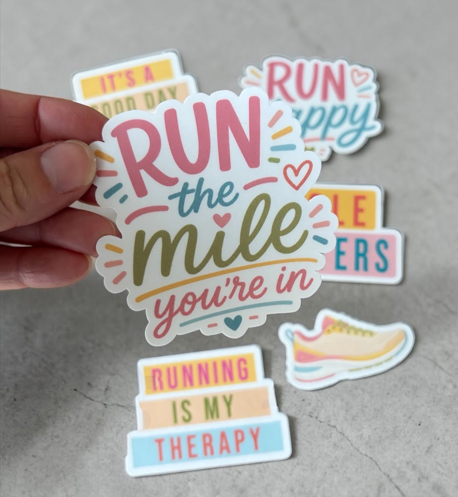Running Sticker - Run Happy